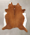 Brown and White Regular XX-Large Brazilian Cowhide Rug 8'3