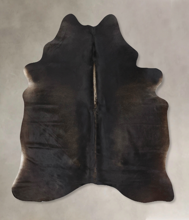 Chocolate Large Brazilian Cowhide Rug 6'9"H x 5'5"W #B13691 by Hudson Hides