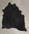 Solid Black X-Large Brazilian Cowhide Rug 7'10
