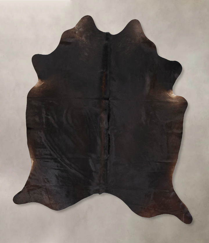 Chocolate X-Large Brazilian Cowhide Rug 7'5"H x 6'3"W #B13715 by Hudson Hides