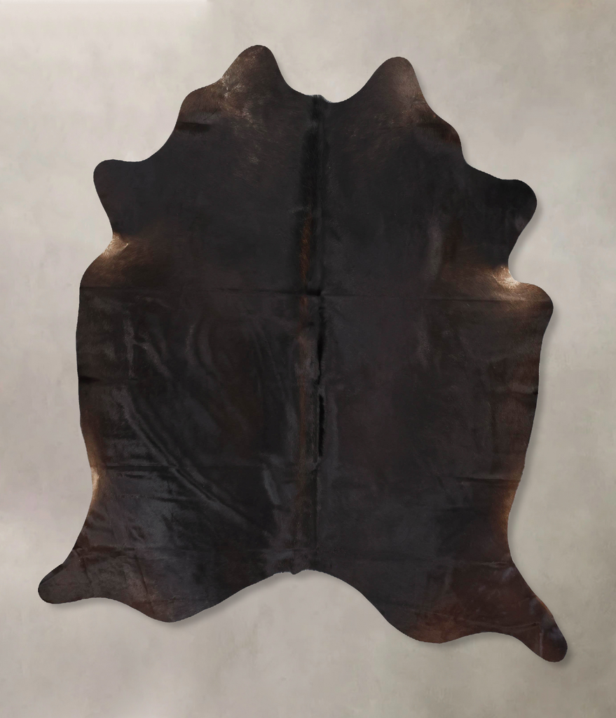 Chocolate X-Large Brazilian Cowhide Rug 7'5"H x 6'3"W #B13715 by Hudson Hides