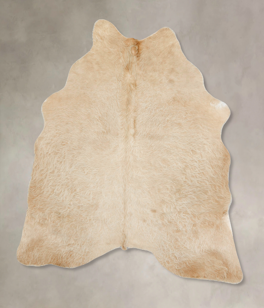 Palomino X-Large Brazilian Cowhide Rug 7'1"H x 5'9"W #B13722 by Hudson Hides