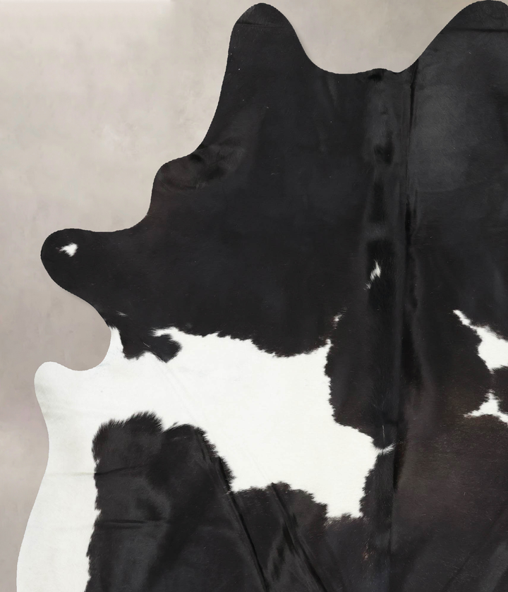 Black and White XX-Large Brazilian Cowhide Rug 8'4"H x 6'8"W #B13727 by Hudson Hides