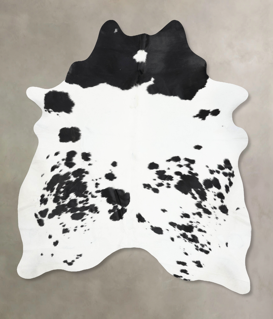 Black and White XX-Large Brazilian Cowhide Rug 8'4"H x 6'8"W #B13728 by Hudson Hides