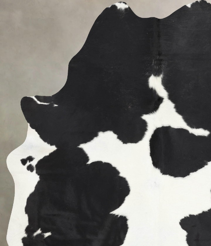 Black and White X-Large Brazilian Cowhide Rug 7'7"H x 6'0"W #B13734 by Hudson Hides
