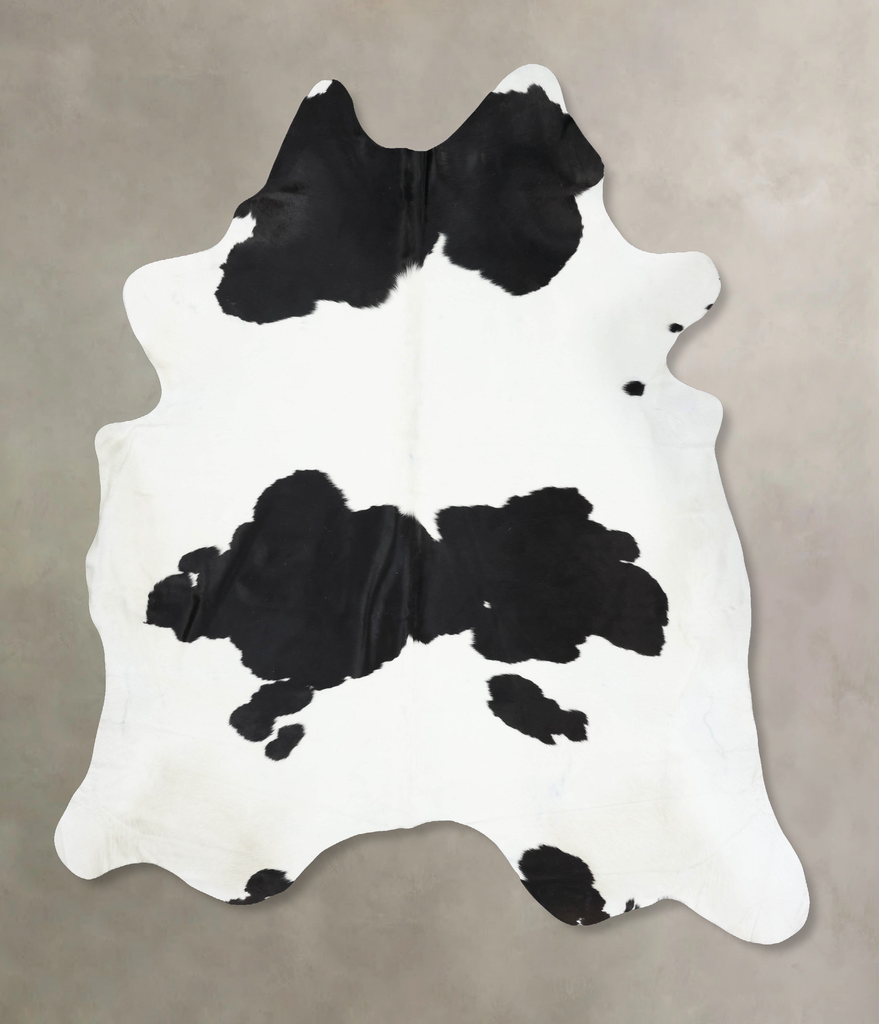 Black and White XX-Large Brazilian Cowhide Rug 9'3"H x 8'1"W #B13736 by Hudson Hides