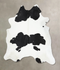 Black and White XX-Large Brazilian Cowhide Rug 9'3