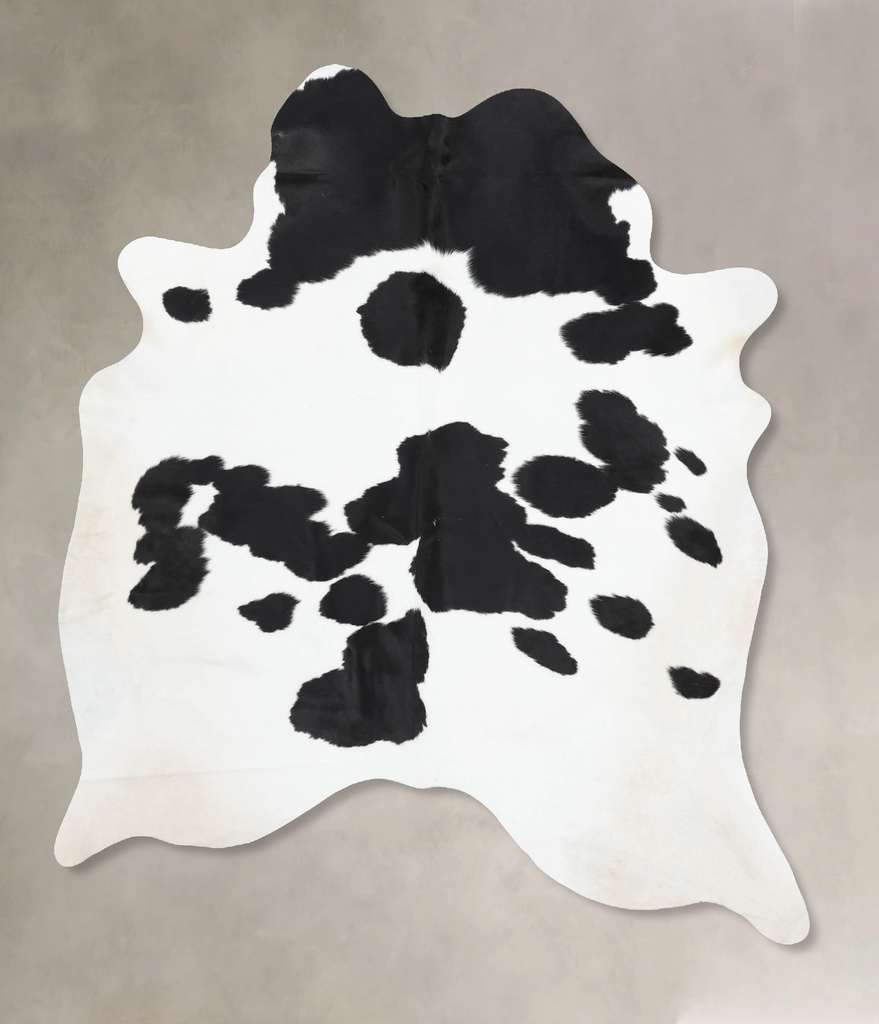 Black and White XX-Large Brazilian Cowhide Rug 8'2"H x 6'2"W #B13741 by Hudson Hides