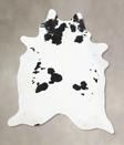 Black and White XX-Large Brazilian Cowhide Rug 8'9"H x 6'11"W #B13747 by Hudson Hides