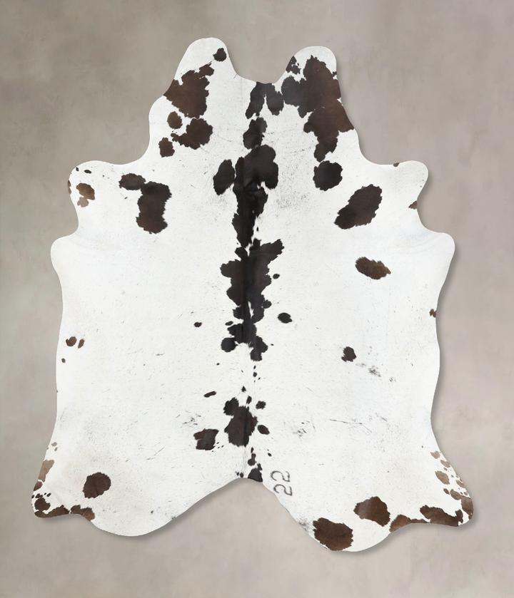Black and White XX-Large Brazilian Cowhide Rug 8'2"H x 6'5"W #B13750 by Hudson Hides
