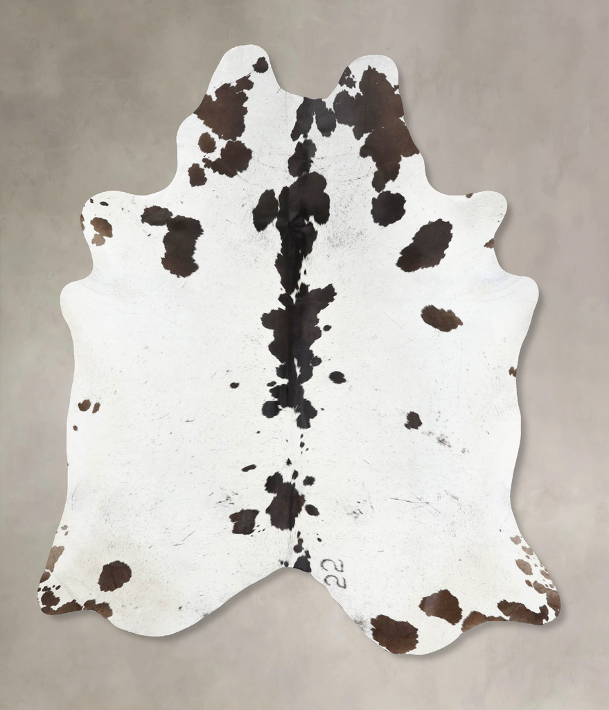 Black and White XX-Large Brazilian Cowhide Rug 8'2"H x 6'5"W #B13750 by Hudson Hides