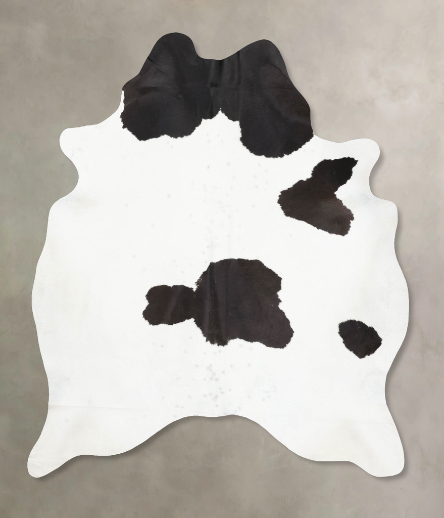 Black and White X-Large Brazilian Cowhide Rug 7'6"H x 6'2"W #B13751 by Hudson Hides