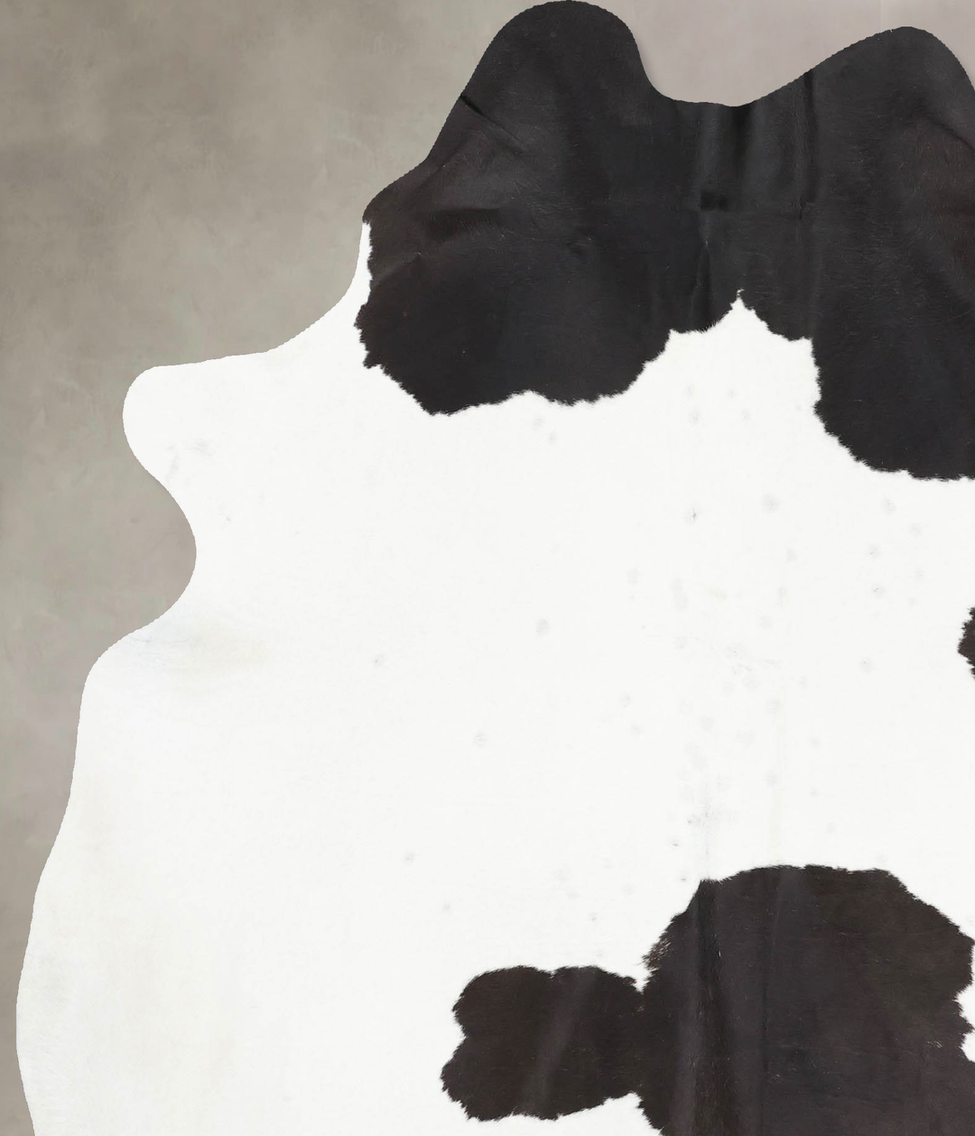 Black and White X-Large Brazilian Cowhide Rug 7'6"H x 6'2"W #B13751 by