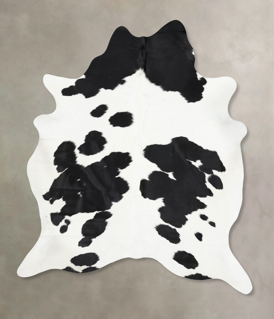 Black and White XX-Large Brazilian Cowhide Rug 8'3"H x 6'4"W #B13754 by Hudson Hides