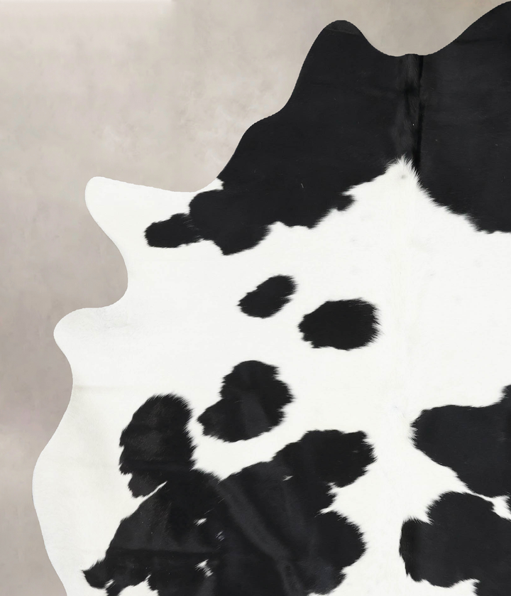 Black and White XX-Large Brazilian Cowhide Rug 8'3"H x 6'4"W #B13754 by Hudson Hides