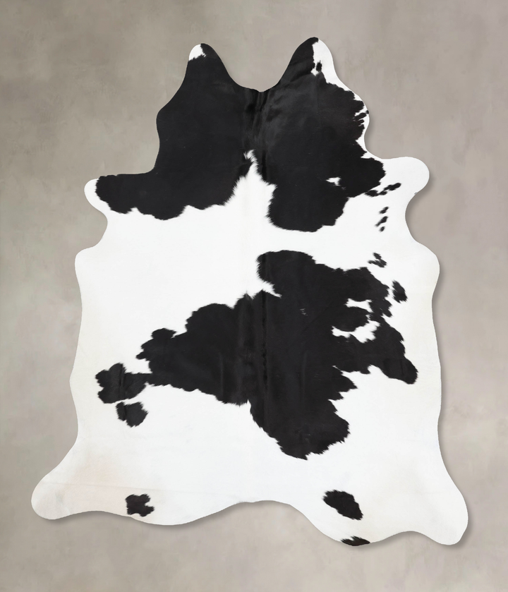 Black and White XX-Large Brazilian Cowhide Rug 8'4"H x 6'8"W #B13759 by Hudson Hides