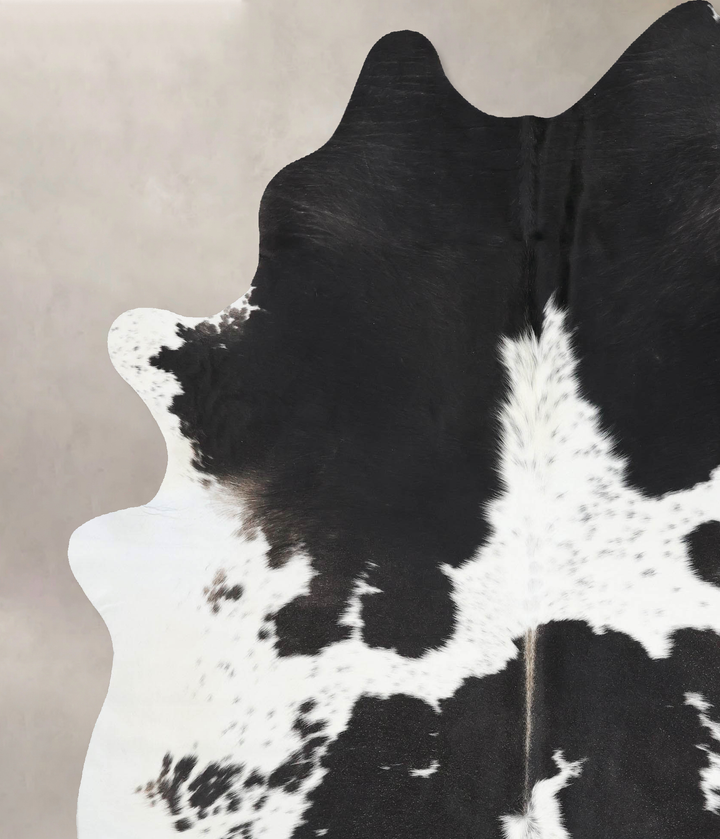 Black and White XX-Large Brazilian Cowhide Rug 8'2"H x 6'7"W #B13760 by Hudson Hides