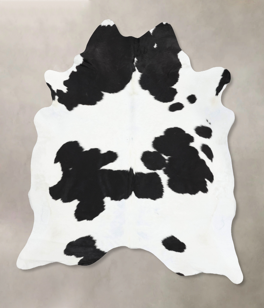 Black and White XX-Large Brazilian Cowhide Rug 8'5"H x 7'3"W #B13765 by Hudson Hides