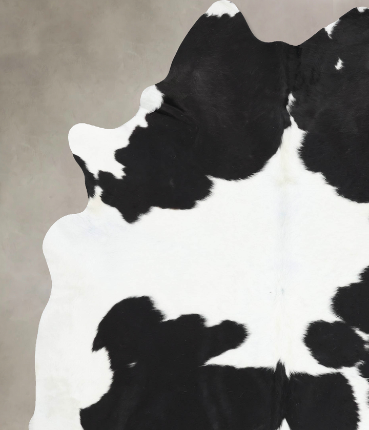 Black and White XX-Large Brazilian Cowhide Rug 8'5"H x 7'3"W #B13765 by Hudson Hides