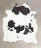 Black and White XX-Large Brazilian Cowhide Rug 8'1
