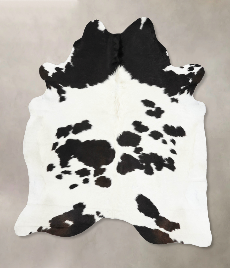 Black and White XX-Large Brazilian Cowhide Rug 8'4"H x 6'7"W #B13768 by Hudson Hides