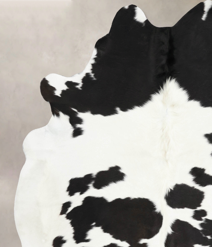 Black and White XX-Large Brazilian Cowhide Rug 8'4"H x 6'7"W #B13768 by Hudson Hides
