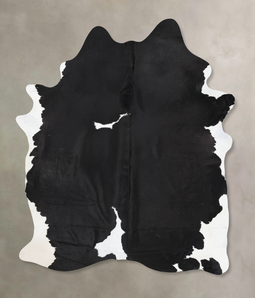 Black and White XX-Large Brazilian Cowhide Rug 8'6"H x 6'3"W #B13769 by Hudson Hides