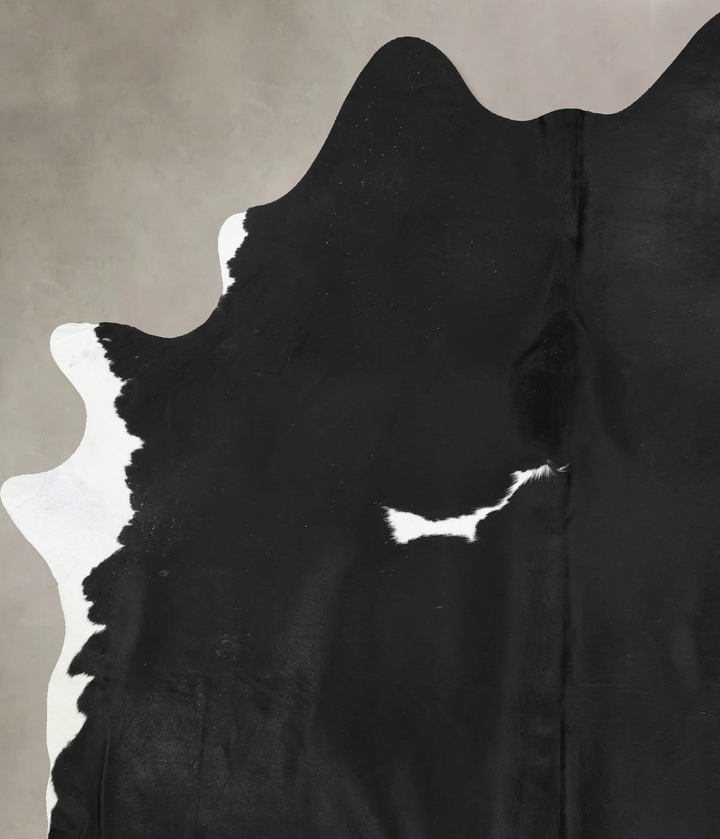Black and White XX-Large Brazilian Cowhide Rug 8'6"H x 6'3"W #B13769 by Hudson Hides