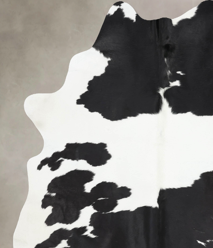 Black and White XX-Large Brazilian Cowhide Rug 8'1"H x 6'3"W #B13770 by Hudson Hides