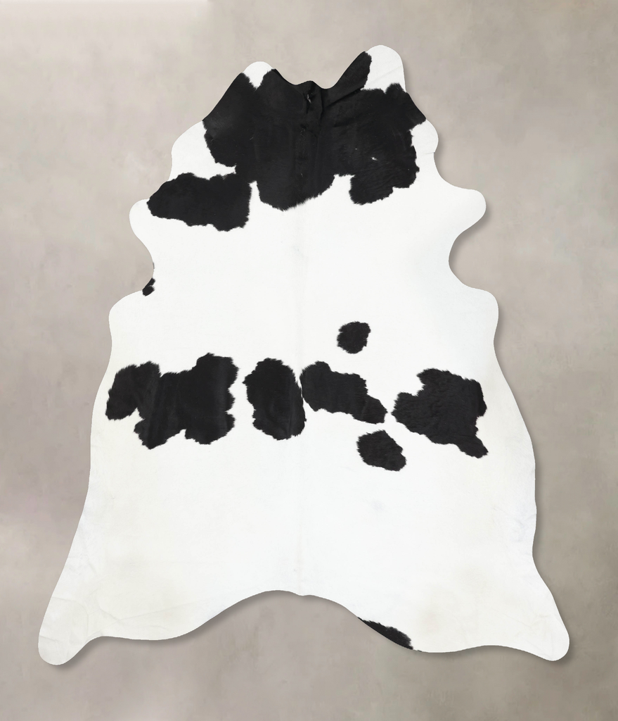 Black and White XX-Large Brazilian Cowhide Rug 9'4"H x 8'0"W #B13777 by Hudson Hides