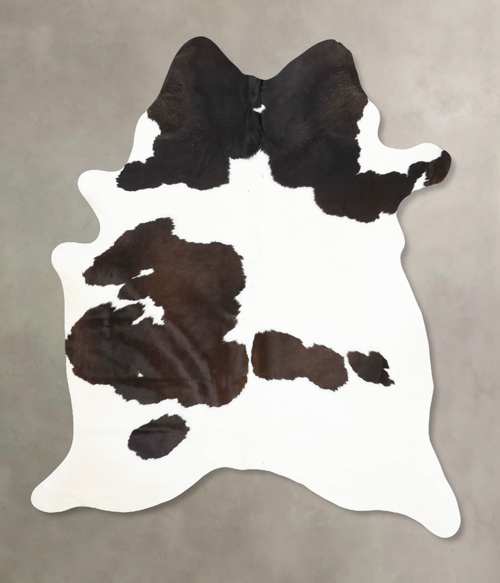 Black and White X-Large Brazilian Cowhide Rug 7'10"H x 5'11"W #B13781 by Hudson Hides