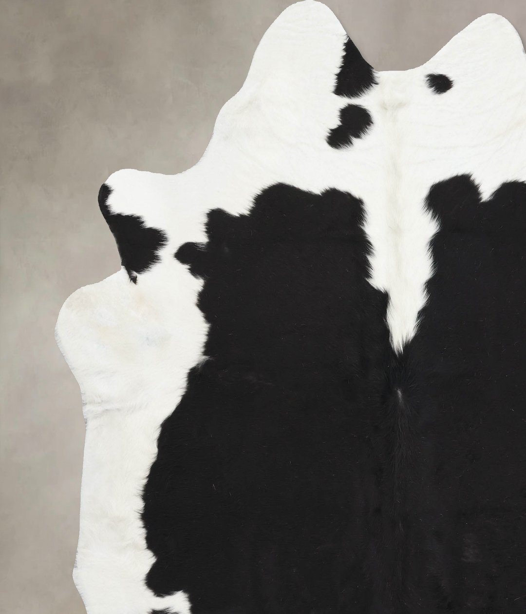 Black and White XX-Large Brazilian Cowhide Rug 7'5"H x 7'3"W #B13785 b