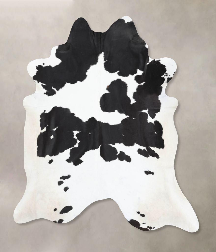 Black and White XX-Large Brazilian Cowhide Rug 8'3"H x 7'5"W #B13788 by Hudson Hides