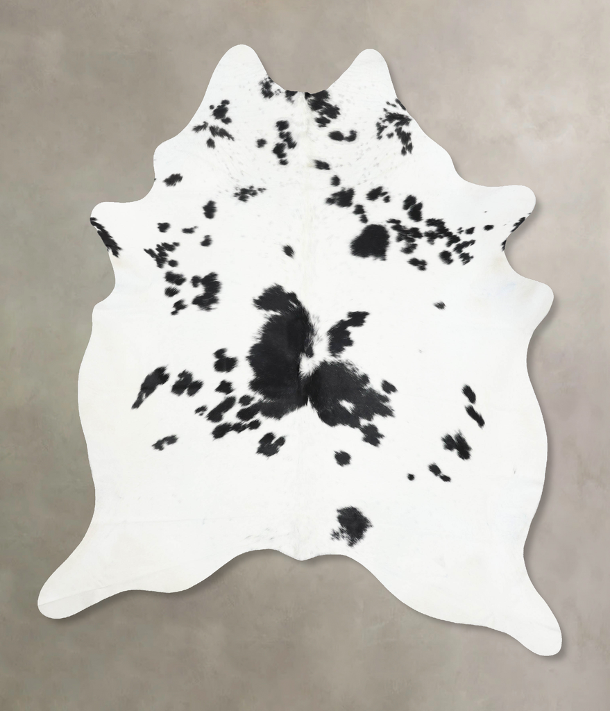 Black and White XX-Large Brazilian Cowhide Rug 8'6"H x 6'10"W #B13789 by Hudson Hides
