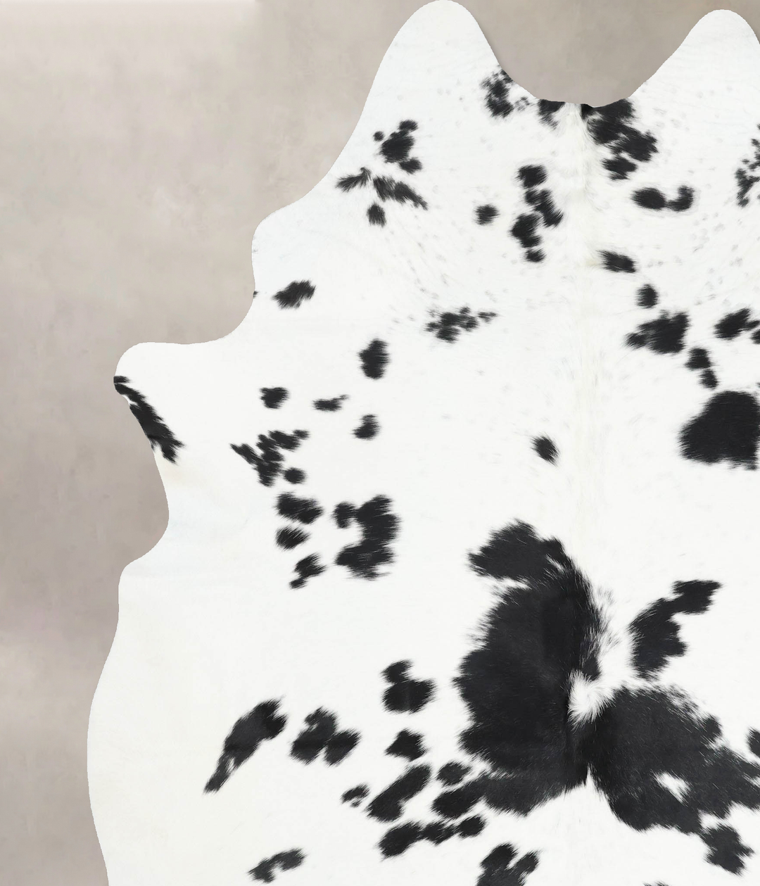 Black and White XX-Large Brazilian Cowhide Rug 8'6"H x 6'10"W #B13789 