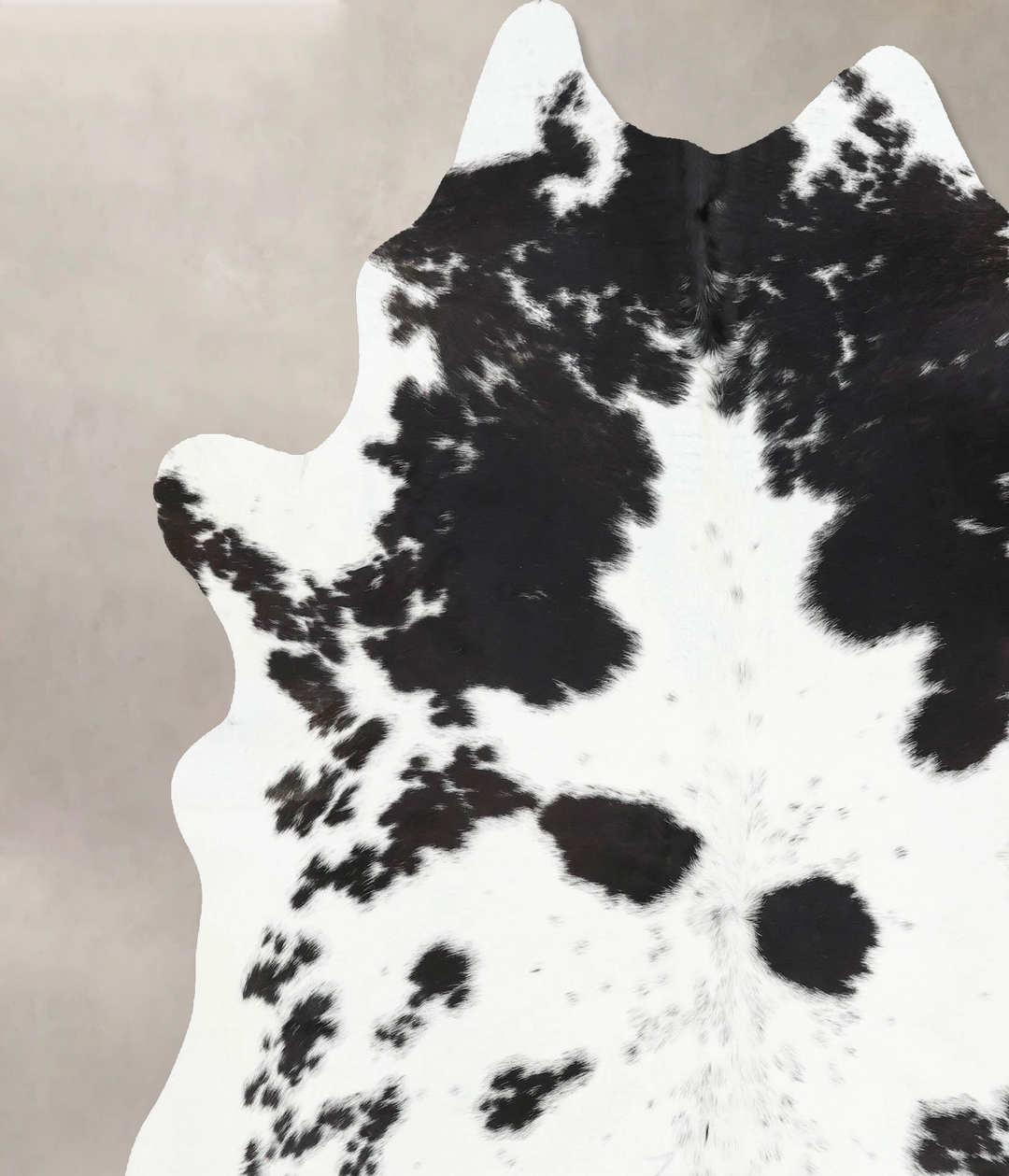 Black and White XX-Large Brazilian Cowhide Rug 7'9"H x 6'9"W #B13790 b