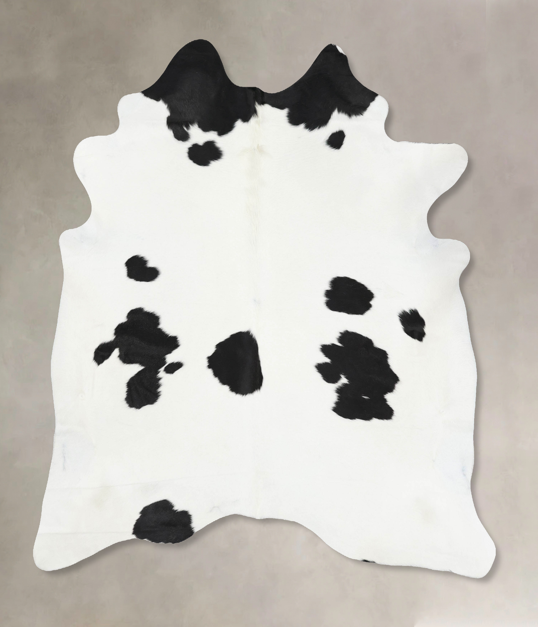 Black and White XX-Large Brazilian Cowhide Rug 7'8"H x 6'9"W #B13791 b