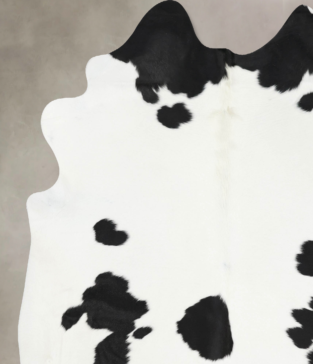 Black and White XX-Large Brazilian Cowhide Rug 7'8"H x 6'9"W #B13791 b