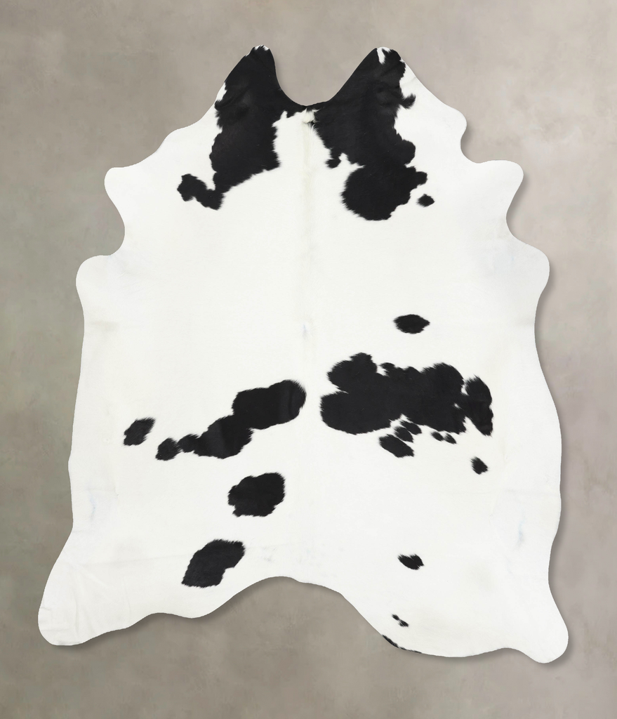Black and White XX-Large Brazilian Cowhide Rug 8'5"H x 7'0"W #B13792 by Hudson Hides
