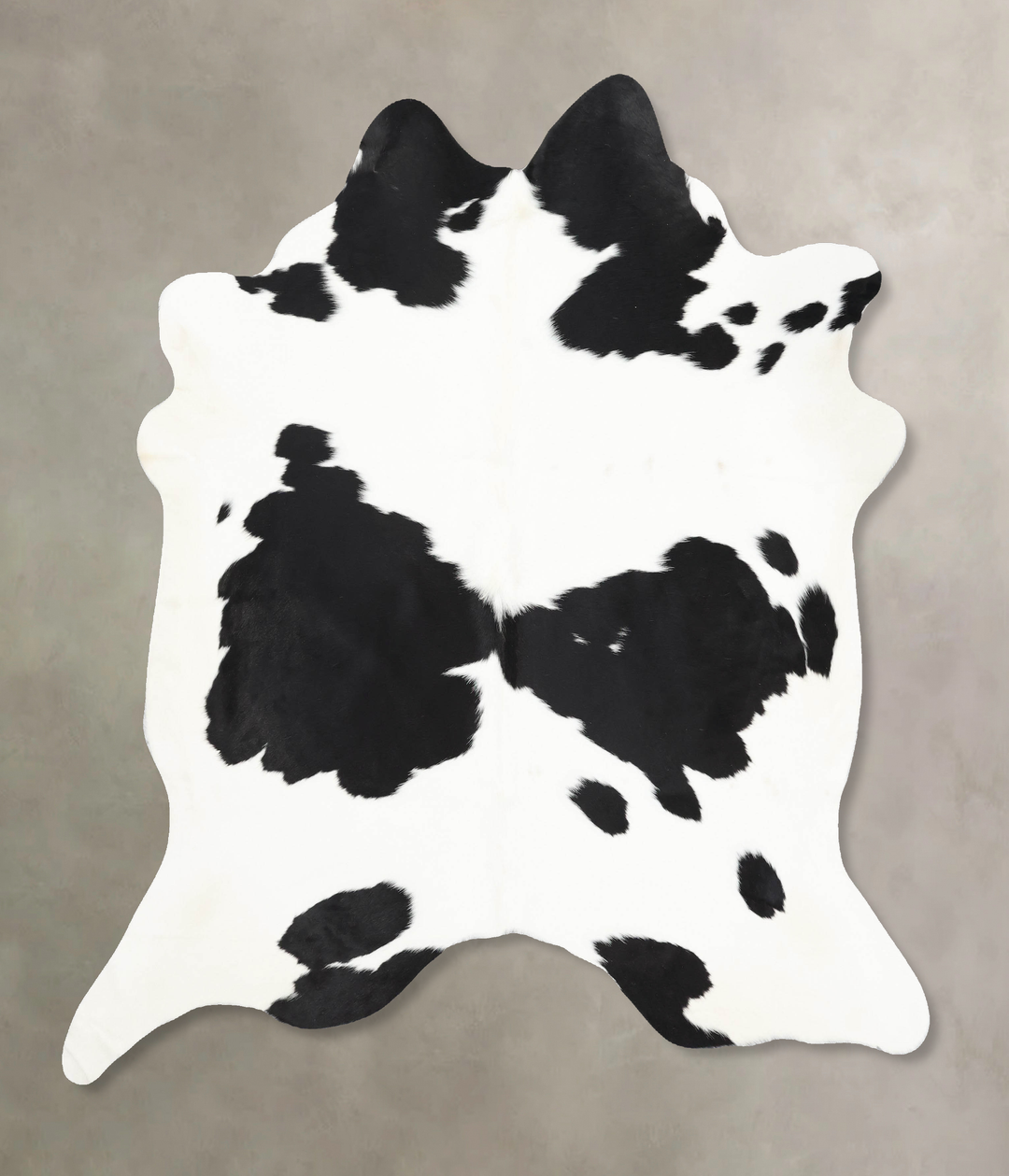 Black and White XX-Large Brazilian Cowhide Rug 7'4"H x 6'10"W #B13796 