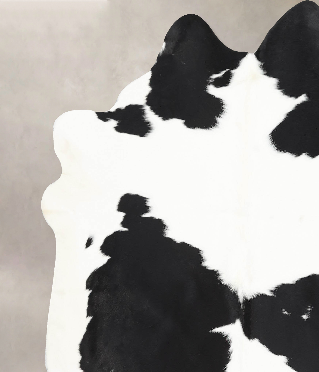 Black and White XX-Large Brazilian Cowhide Rug 7'4"H x 6'10"W #B13796 