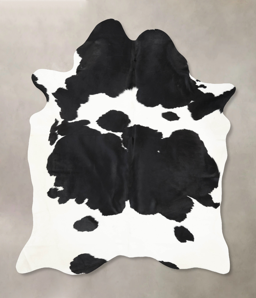 Black and White XX-Large Brazilian Cowhide Rug 8'4"H x 6'7"W #B13797 by Hudson Hides