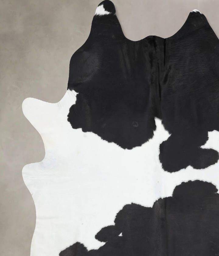 Black and White XX-Large Brazilian Cowhide Rug 9'6"H x 7'7"W #B13801 by Hudson Hides