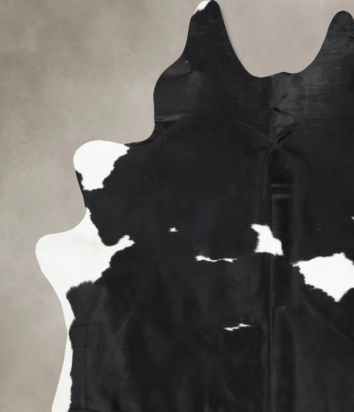 Black and White XX-Large Brazilian Cowhide Rug 8'7"H x 6'10"W #B13804 by Hudson Hides