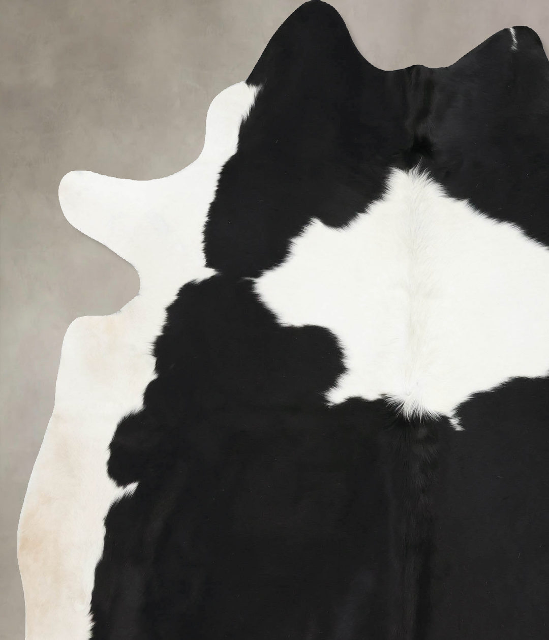 Black and White X-Large Brazilian Cowhide Rug 7'3"H x 6'1"W #B13805 by