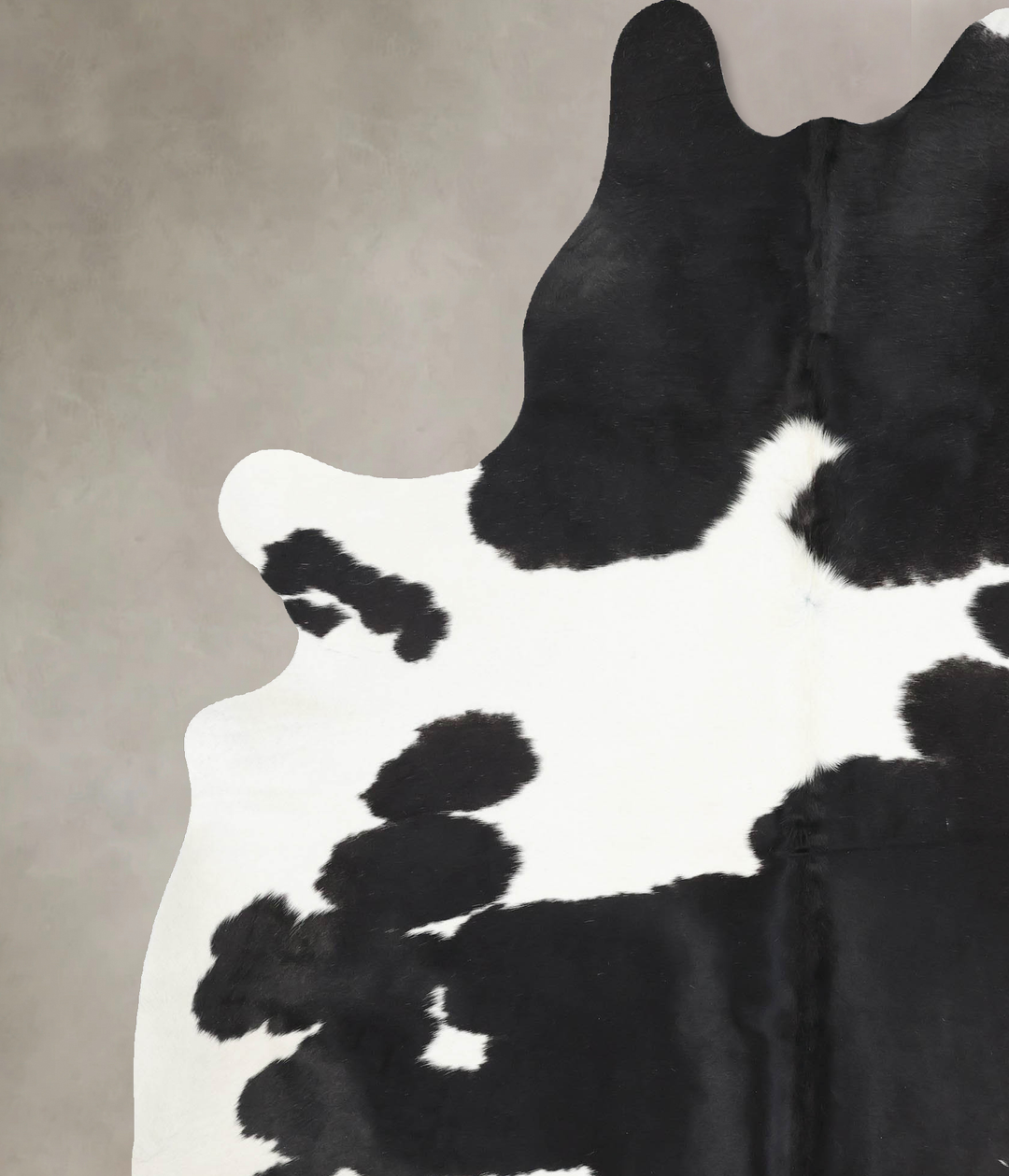Black and White XX-Large Brazilian Cowhide Rug 8'8"H x 6'7"W #B13806 b