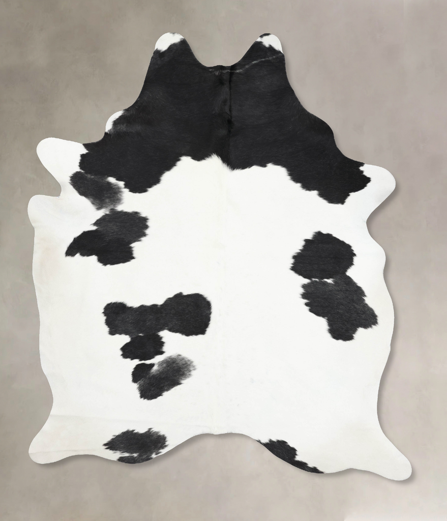 Black and White XX-Large Brazilian Cowhide Rug 8'11"H x 6'6"W #B13810 by Hudson Hides