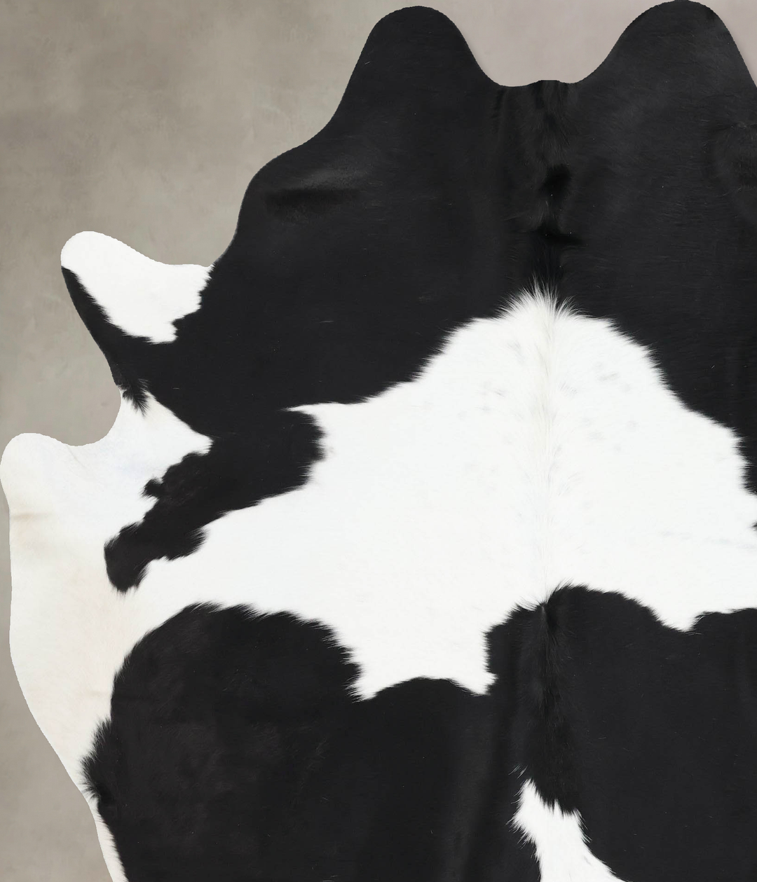 Black and White XX-Large Brazilian Cowhide Rug 7'11"H x 6'5"W #B13815 