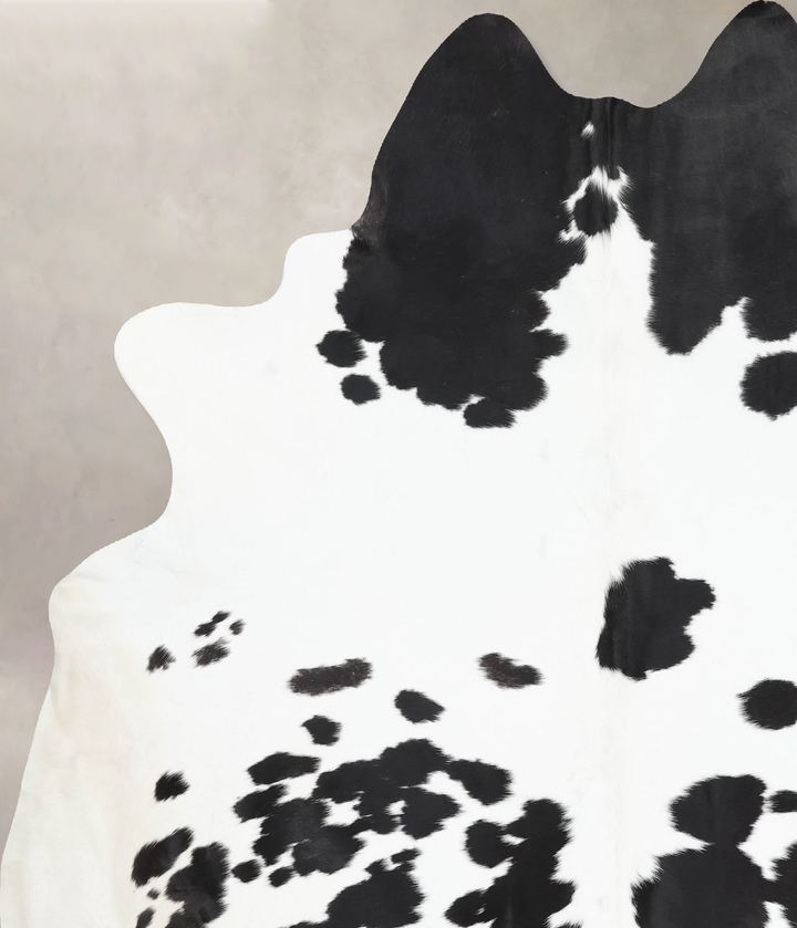 Black and White XX-Large Brazilian Cowhide Rug 8'2"H x 6'10"W #B13816 by Hudson Hides
