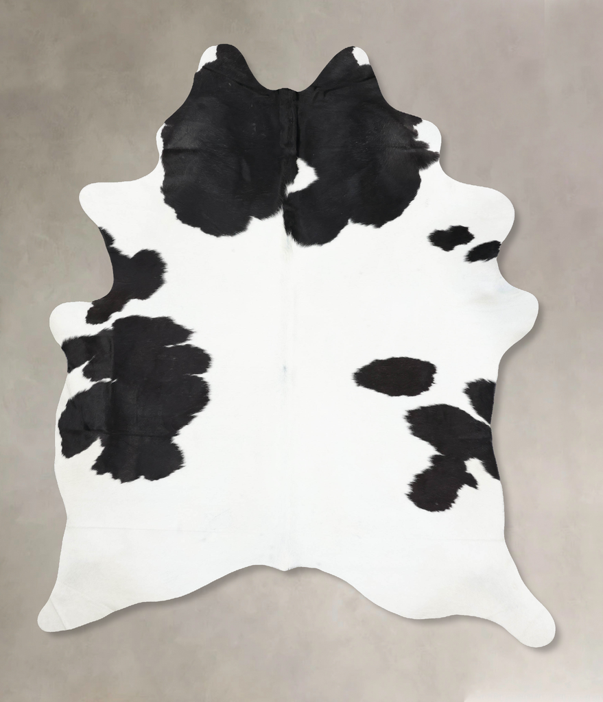 Black and White XX-Large Brazilian Cowhide Rug 9'1"H x 6'6"W #B13826 by Hudson Hides